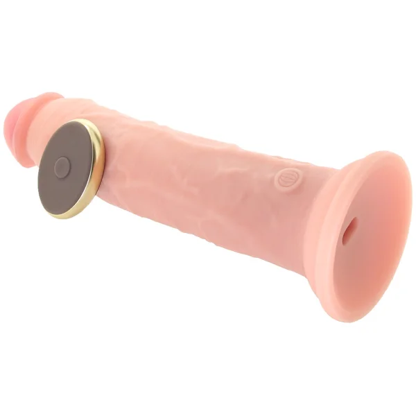 King Cock Elite 9 Inch Dual Density Vibrating Cock Flesh Pink