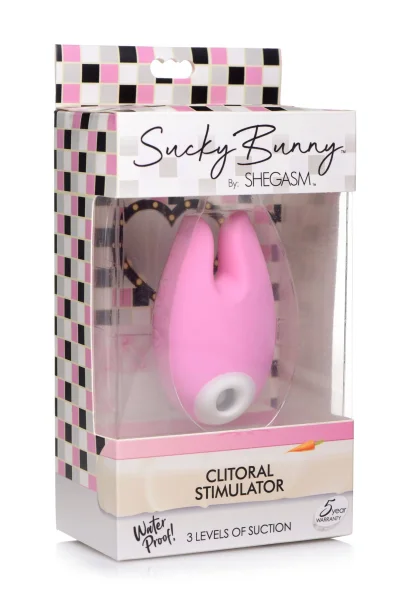 Sucky Bunny Silicone Clitoral Stimulator - Pink
