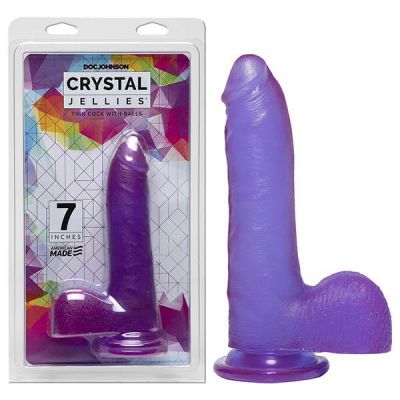 Crystal Jellies 7 Slim Cock with Balls