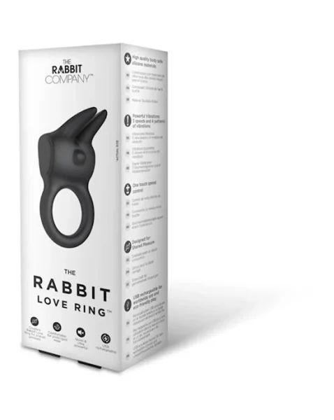 Rabbit Love Ring Rechargeable - Black