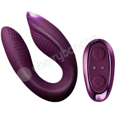 Rocks Off Rock Chick Diva Purple Remote Control Clit G Spot Dual Vibrator