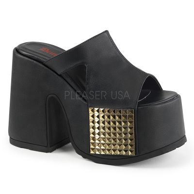 5 inches Chunky Heel 3 inches Platform Slide