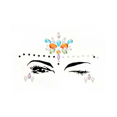 Calypso Adhesive Face Jewels Sticker 6pk