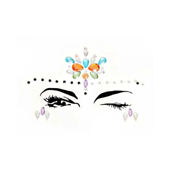 Calypso Adhesive Face Jewels Sticker (6pk)