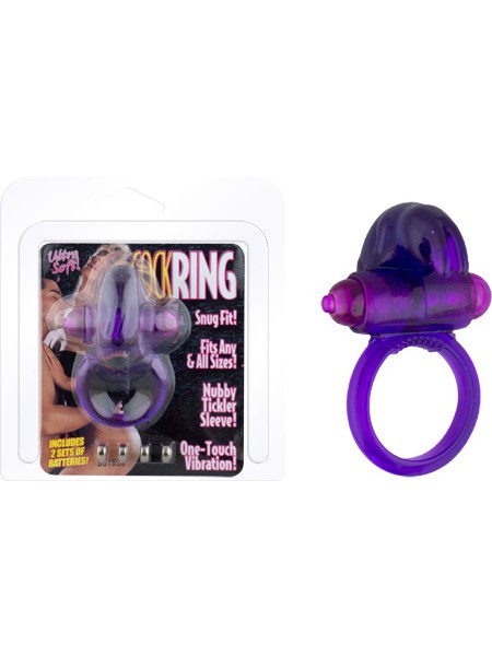 Ultra Soft Vibrating Cock Ring