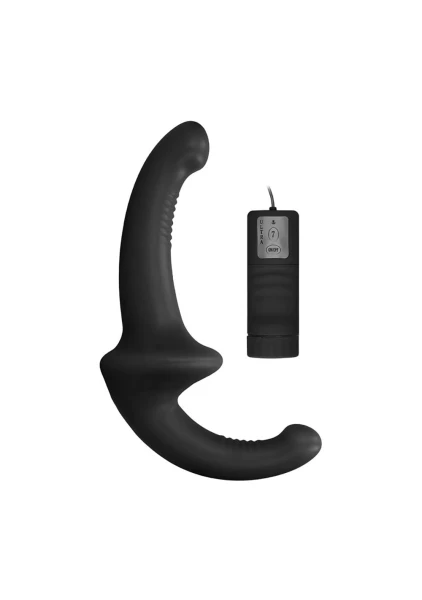 OUCH! Vibrating Silicone Strapless Strap-On