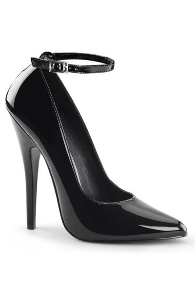 Devious Domina 6" Heel Pump With Ankle Strap