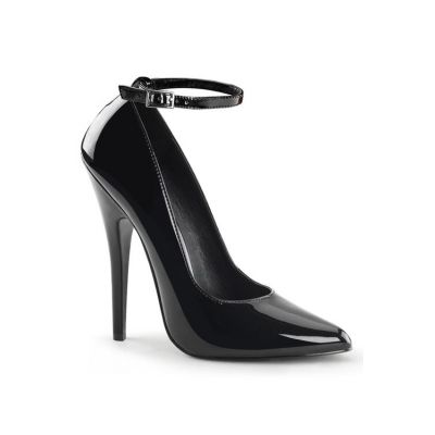 Devious Domina 6 Heel Pump With Ankle Strap
