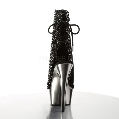 DELIGHT 1018RS 6 Heel 1 3 4 PF Open Toe Back Ankle Boot