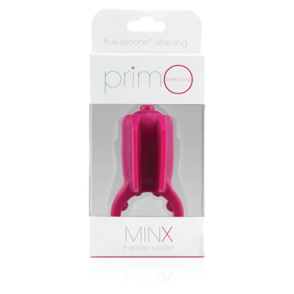 Primo Minx Premium Silicone Vibe Ring - Merlot