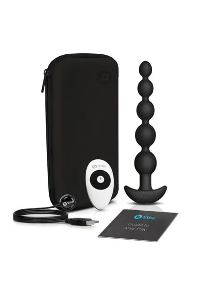 B-Vibe - Cinco Anal Beads - Black — image 8 of 14