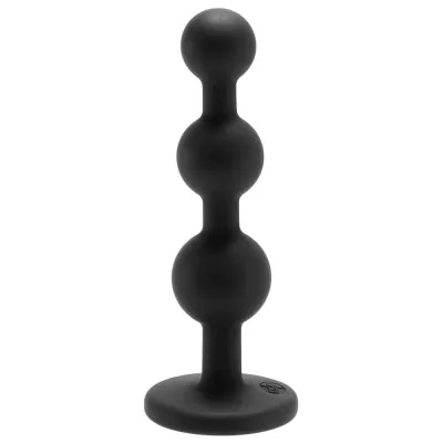 Glams Black Ripple Anal Plug Rainbow Gem