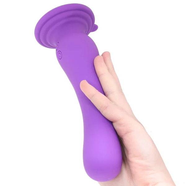 Impressions Ibiza Rechargeable Waterproof Silicone Suction Cup Vibrator By Blush - Plum