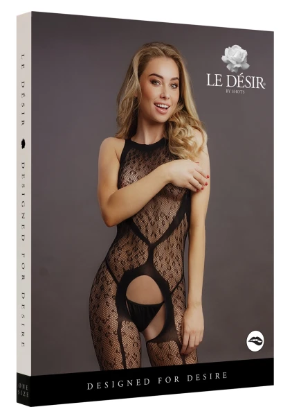 Crotchless Leopard Bodystocking