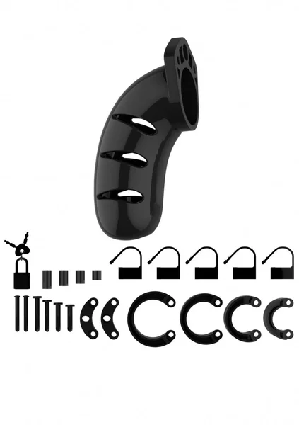 Model 03 - Chastity - 4.5" - Cock Cage - Black — image 8 of 9