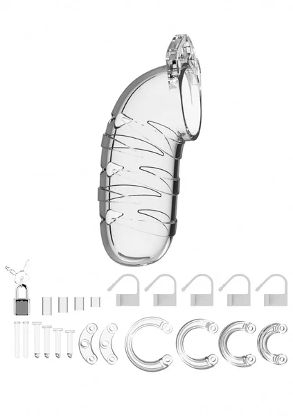 Model 05 - Chastity - 5.5" - Cock Cage - Transparent — image 8 of 9