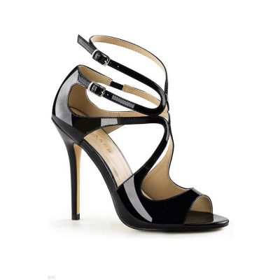 Pleaser 5 Heel Amuse Patent Leather Sandal