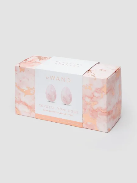 Le Wand Rose Quartz Crystal Ben Wa Balls Set 50g