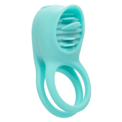 French Kiss Silicone Rechargeable Vibrating Enhancer with Cock Ring