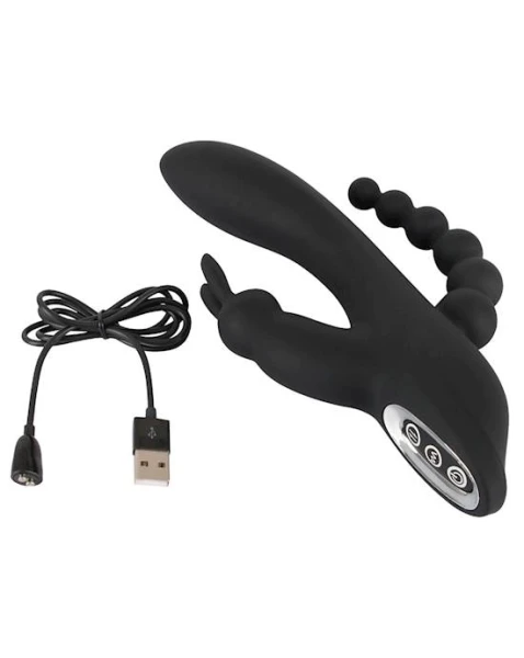 Sweet Smile Triple G-spot Vibrator - 8.1 Inch
