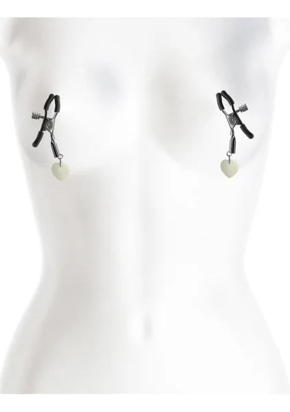 Bound Adjustable G3 Glow In The Dark Nipple Clamps by NS Novelties - Gunmetal