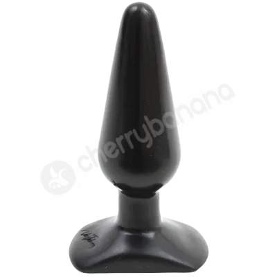 Classic Black Smooth Butt Plug Medium