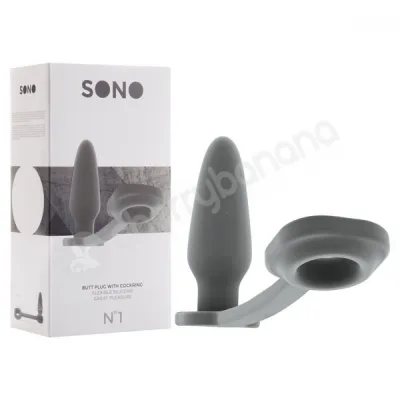 Sono No 1 Grey Butt Plug With Cock Ring