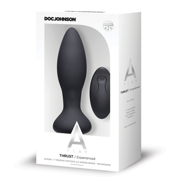 Doc Johnson A Play Thrust Experienced Rechargeable Silicone Anal Plug w/Remote