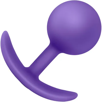 Luxe Wearable Silicone Vibra Butt Plug by Blush Purple