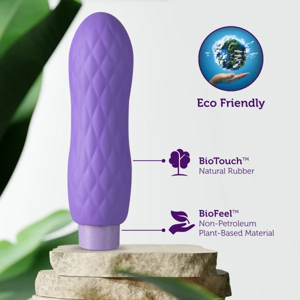 Gaia Eco Bliss Rechargeable Waterproof Plant Based Clitoral Vibrator By Blush - Lilac