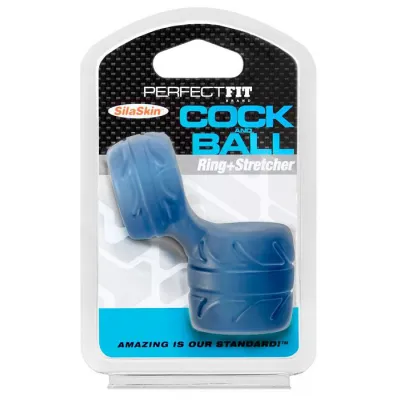 Perfect Fit SilaSkin Cock Ball Ring Blue
