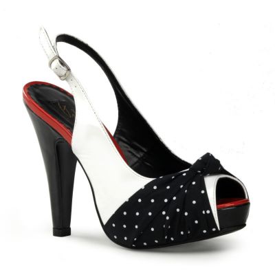 BETTIE 09 4 1 2 Heel 1 Hidden P F Open Toe Pump W Pleated Knot SIZE 5 FINAL SALE