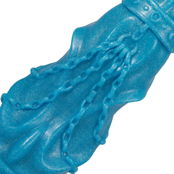 The Selene Goddess of the Moon 7.5" Silicone Fantasy Dildo By Uberrime - Glow-In-The-Dark Blue