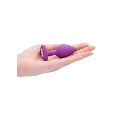 Diamond Heart Butt Plug Large Purple Male Butt Plug