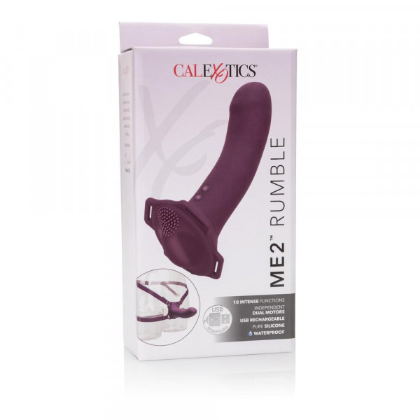 ME2 Rumble Probe Rechargeable Waterproof Silicone Strap-On Harness Vibrator