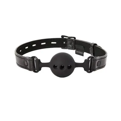Saffron Breathable Ball Gag Black