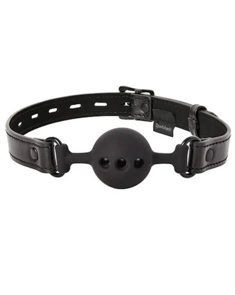 Saffron Breathable Ball Gag - Black