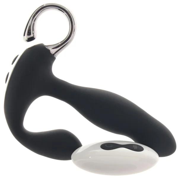 Playboy Pleasure Come Hither Silicone Rechargeable Vibrating Prostate Massager With Remote - Black
