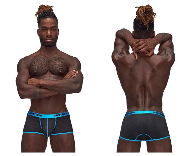 Casanova Uplift Mini Shorts - Large - Black-blue