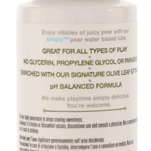 Simply Aqua Water Based Personal Lubricant - Pear 2.3 fl oz