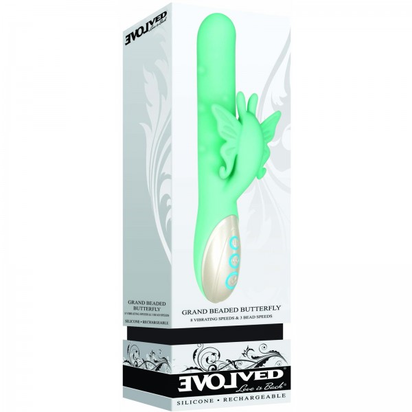 Beaded Butterfly 9" Rabbit Vibrator