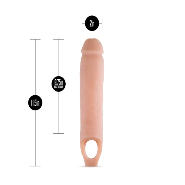 Performance 11.5 Inch Cock Sheath Penis Extender Vanilla