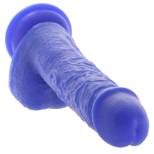 Admiral Sailor 7" Rechargeable Waterproof Vibrating Silicone Suction Cup Dildo By CalExotics - Blue