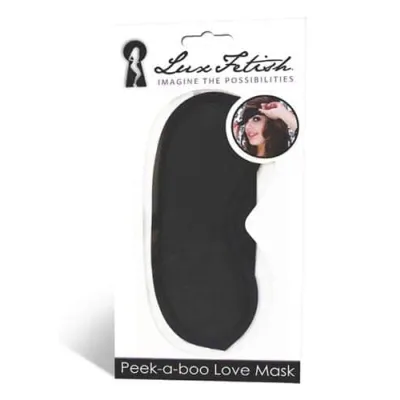 Peek a Boo Love Mask Black