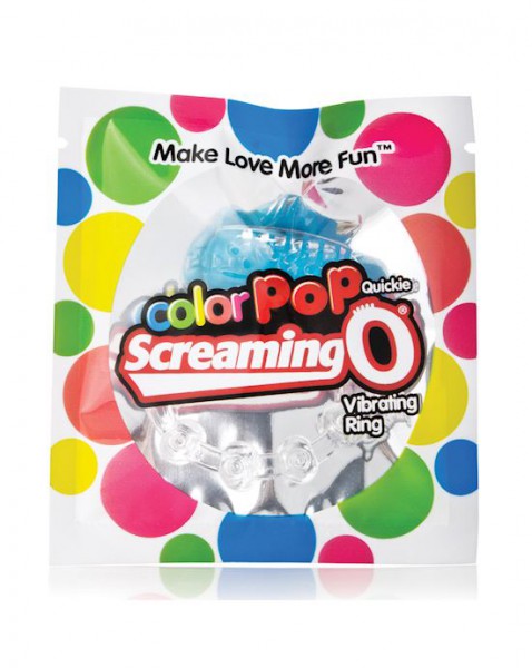 Colour Pop Quickie Cock Ring By Screaming O - Blue