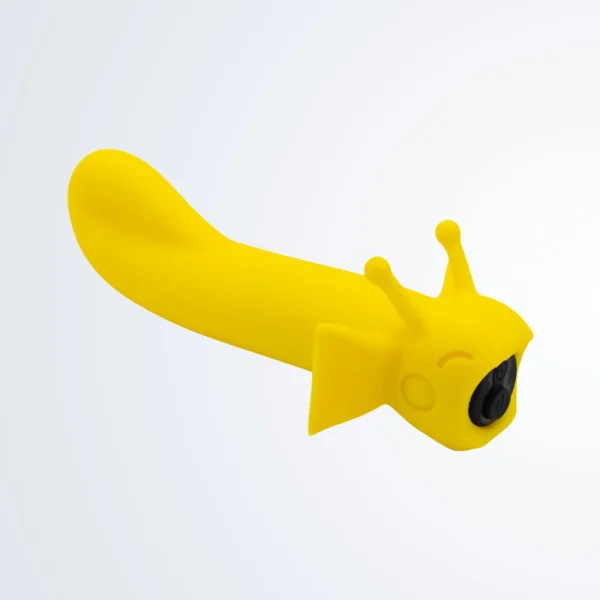 Sunshine Shimmer Silicone Rechargeable G-Spot Vibrator By Cute Little Fuckers - Sunshine Yellow