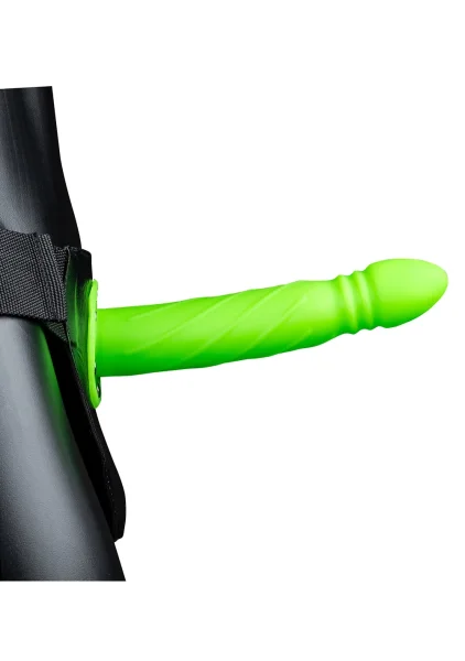 Ouch! Glow in the Dark Twisted Hollow Strap-On