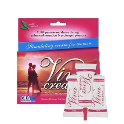 Viva Cream 3 Tubes 7 5ml Each Mint Flavor
