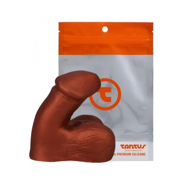 Realistic Dildos: Tantus On The Go Silicone Packer Super Soft Copper