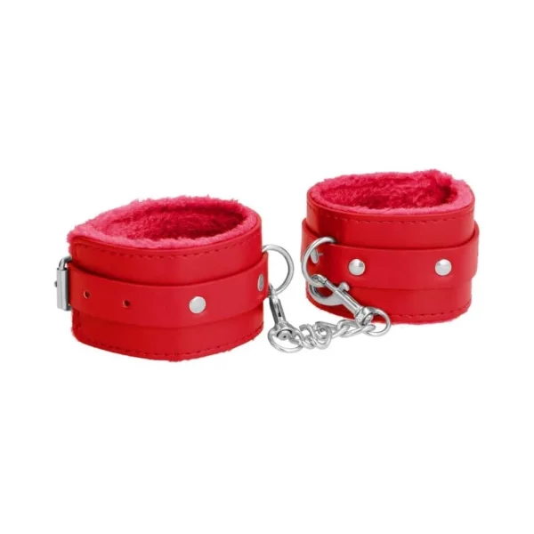 Ouch! Plush Leather Ankle Cuffs